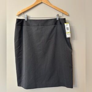AK Anne Klein size 14 skirt stretch charcoal gray new with tags